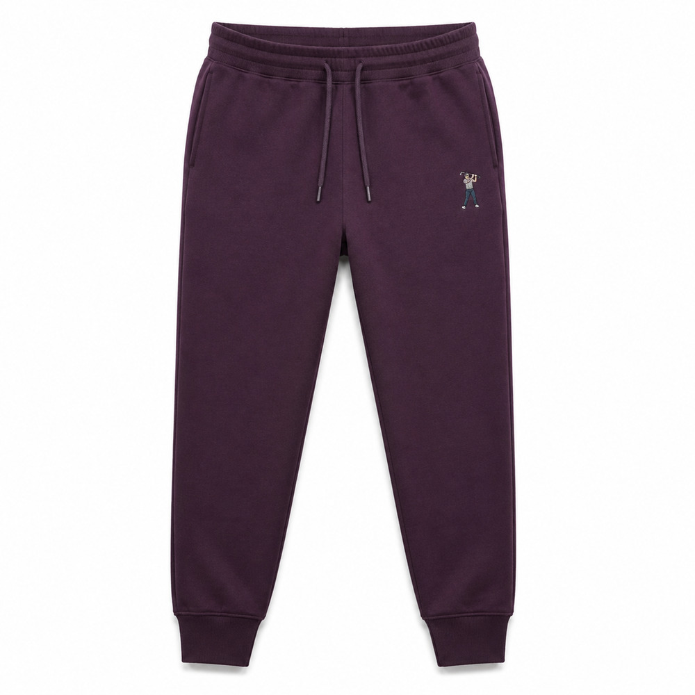 Eastside Golf Joggers Men’s XL Plum Purple Fleece Sweatpants Drawstring Athletic